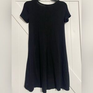 Classic Black T-Shirt Dress Size XS